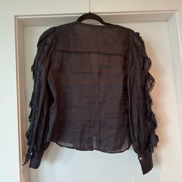 Isabel Marant Ruffle Blouse Size 36 - Picture 4 of 6